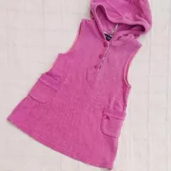 90　BURBERRY LONDON　フード付きの柔らかワンピース