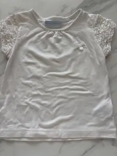 タルティーヌエショコラ フリル Tシャツ 白