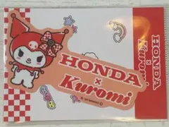 Honda×KUROMI　クロミ　 ステッカー 02　ロゴ　かわいい