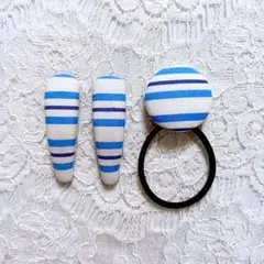 くるみボタンヘアゴム くるみパッチンピン No.486