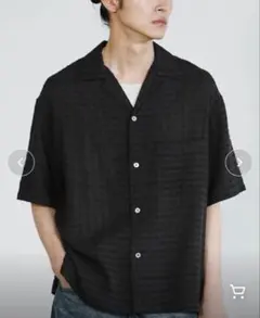 WYM LIDNM GAUZE JACQUARD CHECK H/S SHIRT