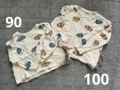 mimorand 恐竜 トレーナー しまむら 裏起毛 兄弟 お揃い セット売り