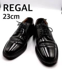 REGAL リーガル 黒 ストレートチップ 内羽根 25cm 除菌・消臭済み