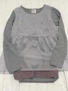 【超美品】ScoLarハリネズミ柄チュール付カットソー(長袖)＊匿名配送・送料込のサムネイル