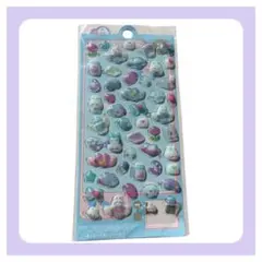 ボンボンドロップシール かわいい うさぎ 立体シール