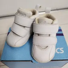 ASICS ホワイト ベビーシューズ ファーストシューズ　11.5㎝　スクスク