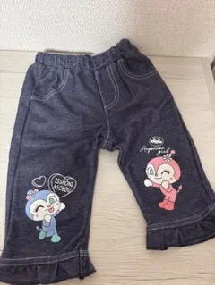 アンパンマン　コキンちゃんドキンちゃん　レギンス　デニム　ディープブルー　90
