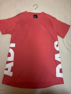 adidas アディダス 半袖Tシャツ ピンク デカロゴ　サイドプリントのサムネイル