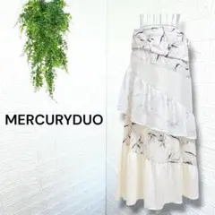 5449【MERCURYDUO】ロング丈スカート レイヤードデザイン シフォンのサムネイル