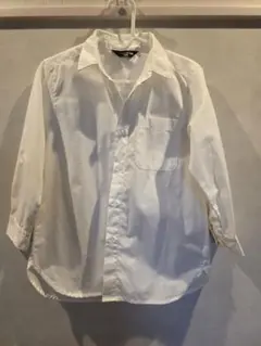 美品　COMME CA ISM 110cm ホワイト長袖シャツ