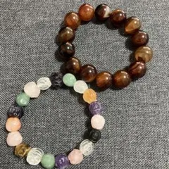 【2個セット】天然石ブレスレット　パワーストーン