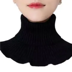 つけ襟 付け襟 レディース ハイネック タートルネック ネックウォーマー 黒