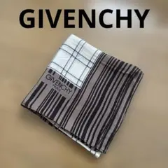 GIVENCHY ストライプ チェック柄 スカーフ バンダナ ハンカチ