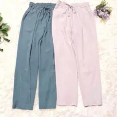 a.v.v 美脚テーパード 楽ちんパンツ 2本セット M 体型カバー