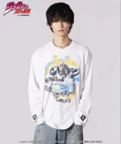 glamb×ジョジョ ダイヤモンドは砕けない 虹村億泰「ザ・ハンド」長袖Tシャツ