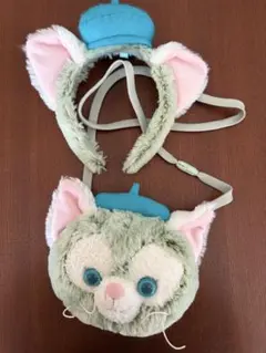 ダッフィー 耳付きカチューシャ ポーチ付き