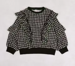 【新品】マーキーズ 総柄ダブルフリルトレーナー