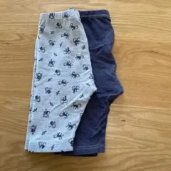 ユニクロ　レギンス　五分丈　80センチ　2枚セット