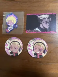 ブルーロック　士道龍聖　ラバーチャーム、缶バッジ、アクリルカード