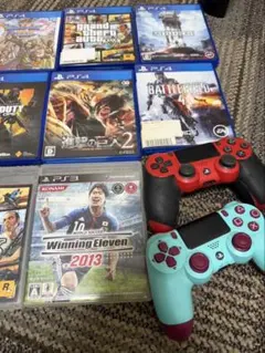 PS4・PS3ゲームソフト8本とコントローラー2個セット