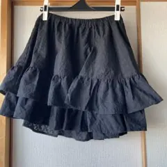 niko and... ティアード フレアスカート ブラック Fのサムネイル