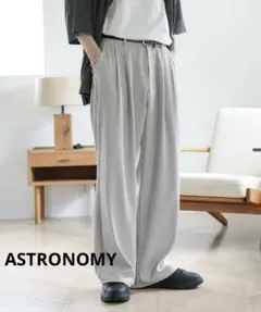 【新品】ASTRONOMY 2タックワイドバギーパンツ グレー XLのサムネイル