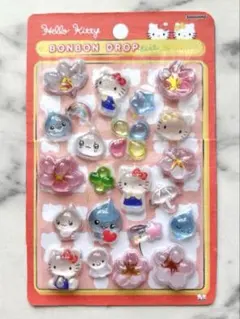 ボンボンドロップ シール まとめ売り しずくちゃん 平成レトロ デコ キティ 桜