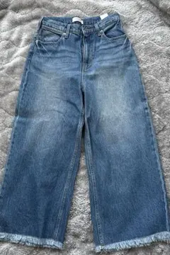 LOWRYS FARM ライトブルーワイドレッグデニム