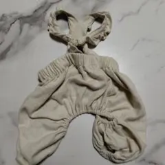 moncheri犬服 サロペットクリーム色