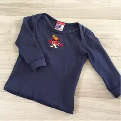 ヒスミニ☆ロンT☆ネイビー☆80