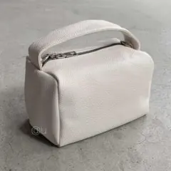 sale スクエアボックス ショルダーバッグ 白 斜めがけ ハンドバッグ
