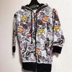 《お値下げ中！》コミック風グラフィックパーカー未使用