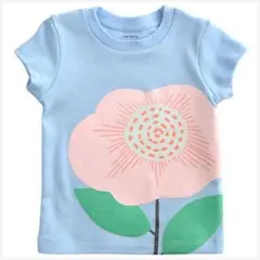 carter's 花柄 半袖Tシャツ ライトブルーのサムネイル