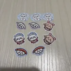 ちいかわ　モモンガ　カニちゃん　古本屋　フレークシール　おすそ分け