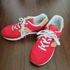 New Balance レッド スニーカー　26 ニューバランス　赤