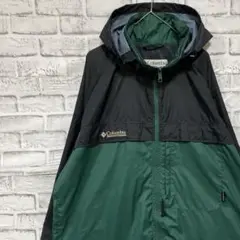 コロンビア　マウンテンパーカー　グリーンXL ロゴ刺繍アウトドア1001