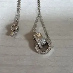 新品級 Swarovski ラインストーンリング ネックレス スワロフスキー90 