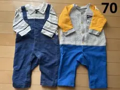 長袖 ロンパース ベビー服 セット売り 70