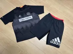 キッズ　adidas アディダス　セットアップ　半袖　Tシャツ　ハーフパンツ