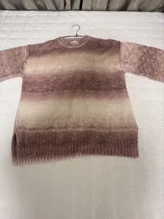 グラデーションニットセーター 長袖