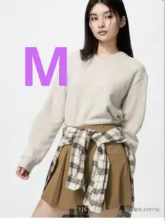 UNIQLO ソフトニットフリースVネックT