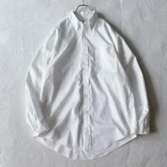 LE エルイー｜美品 オーバーサイズ ボタンダウンシャツ 胸ポケ 白 ワイド3のサムネイル