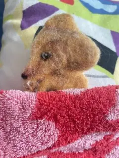 ハンドメイド　ダックス　ブローチ