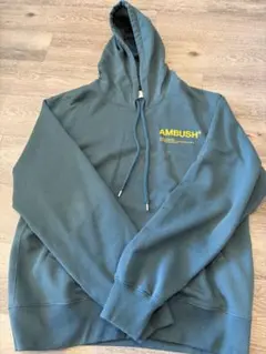 激レア　正規品　AMBUSH フードパーカー　グリーンブルー　アンブッシュ　Lのサムネイル