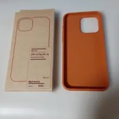 MUJI スマートフォンケース オレンジ