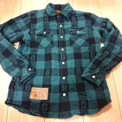 ダブルビー DOUBLE.B チェック柄 長袖シャツ