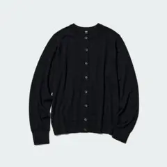 F様＊ユニクロ　UVカットクルーネックカーディガン　ブラックM