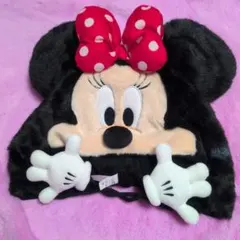 ミニーマウス フェイクファー帽子