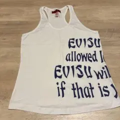 EVISU DONNA エヴィス エビス タンクトップ キャミ ブラック 2026年最新】EVISU レディース タンクトップの人気アイテム - メルカリ