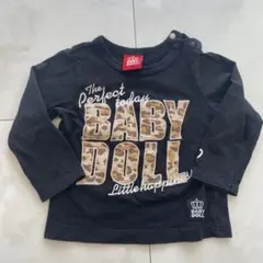 BABY DOLL 長袖Tシャツ 80 黒